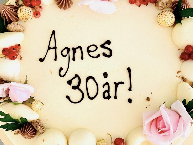 Cake birthday Agnes 30ar